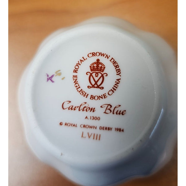 Royal Crown Derby Carlton Blue English Bone China Replacement Teacup LVIII - K