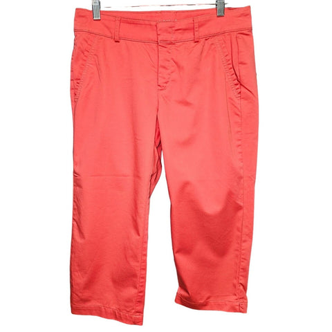 Dockers Classic Fit Dark Coral Color Women's Capri Pants, Size 6