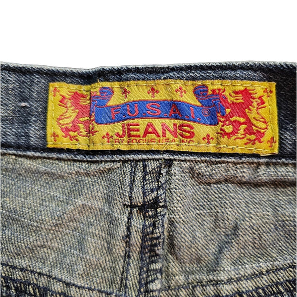 Fusai by Focus USA Boys Medium Wash Jeans, Size 16