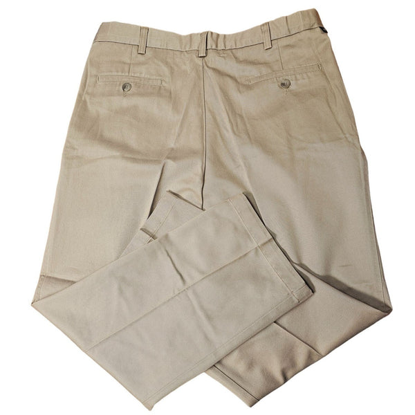36 x 29 Dockers Pleated Everyday Cotton Light Brown Khaki Chino Dress Pants