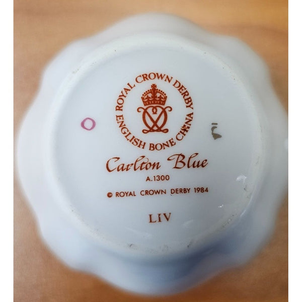 Royal Crown Derby Carlton Blue English Bone China Replacement Teacup LIV - O
