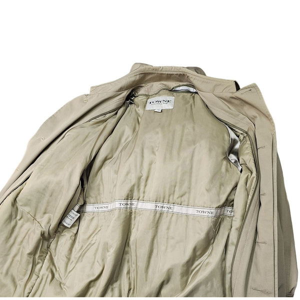 Towne by London Fog Men's Trench Rain Coat, Size 42 Long