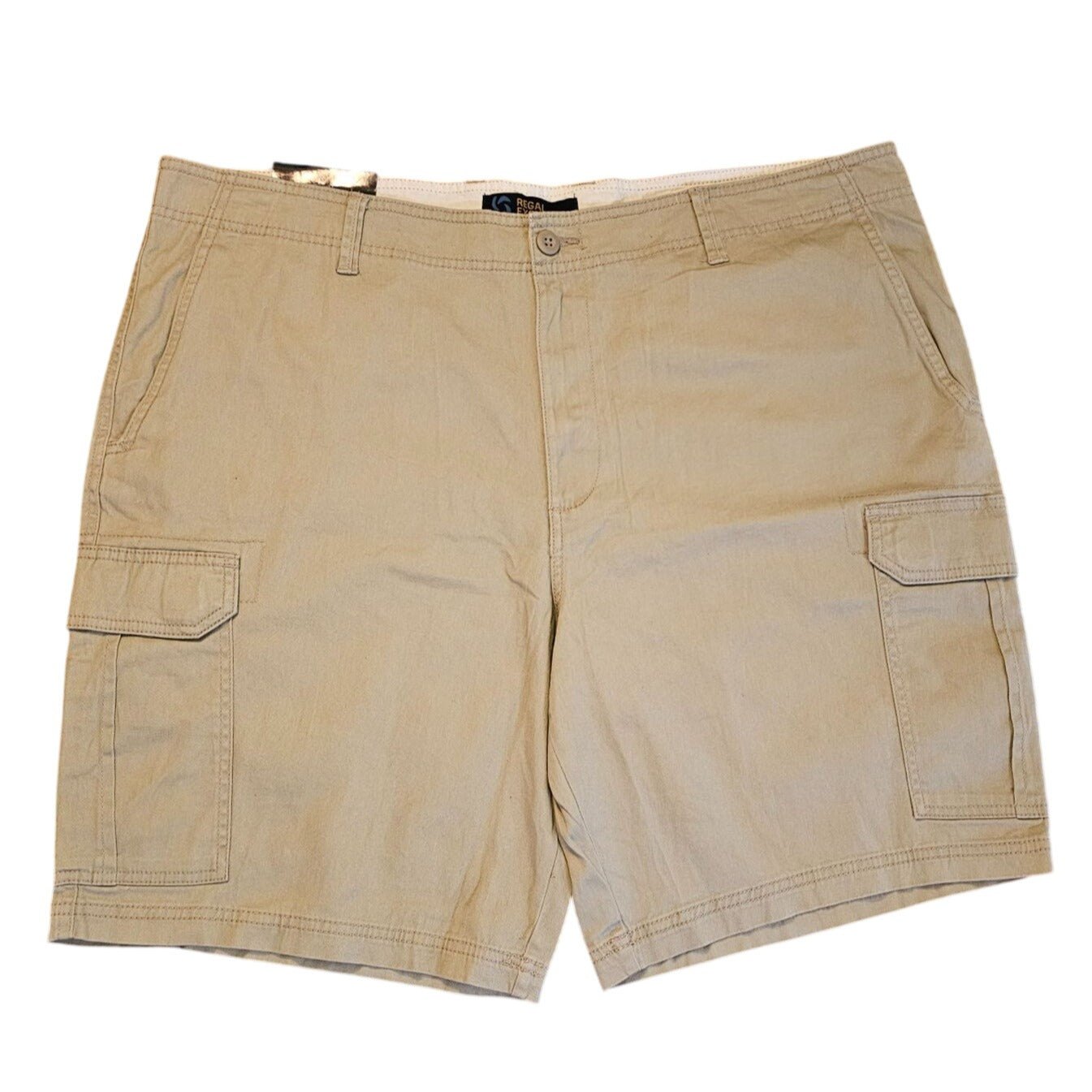 Size 46 Khaki Cargo Shorts For Men By Regal Exchange 10" Inseam