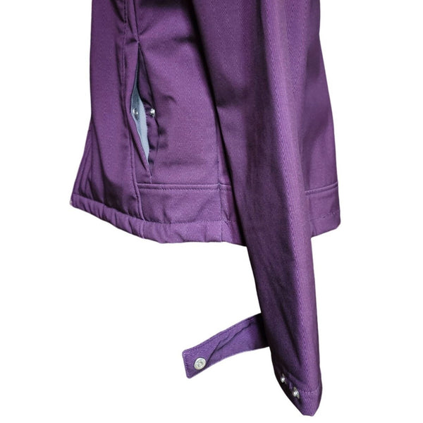 Zero X Posure Plum Purple Hooded Waterproof Warm Lined Women's Coat, Size Large