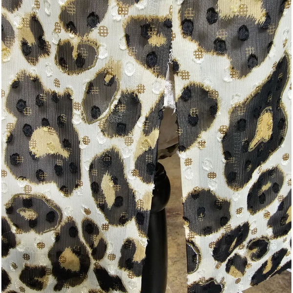 Antonio Melani Leopard Print Sequins Dress, Size 14
