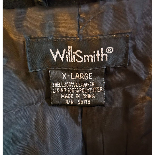 WilliSmith Black Suede Leather Jacket X-Large