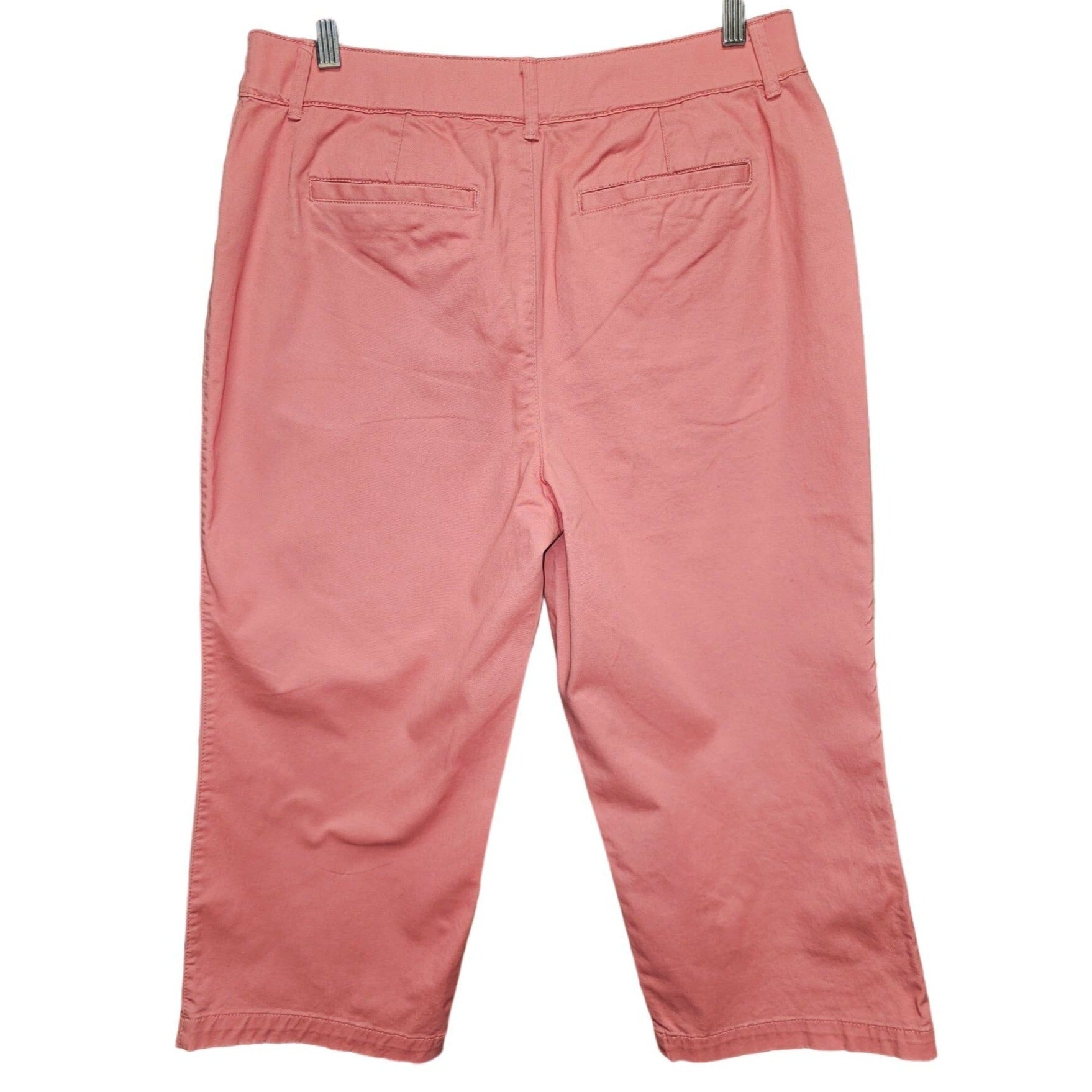 Croft & Barrow Classic Fit Coral Color, Women's Capri Pants, Size 10