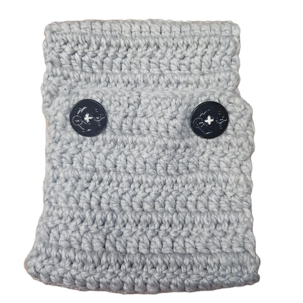 Handmade Knit Neck Warmer and Fingerless Gloves
