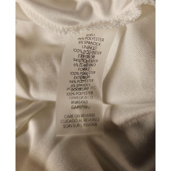 Calvin Klein Flutter Sleeved A-Line Scuba Crepe Fabric Dress Side Pockets Size 4