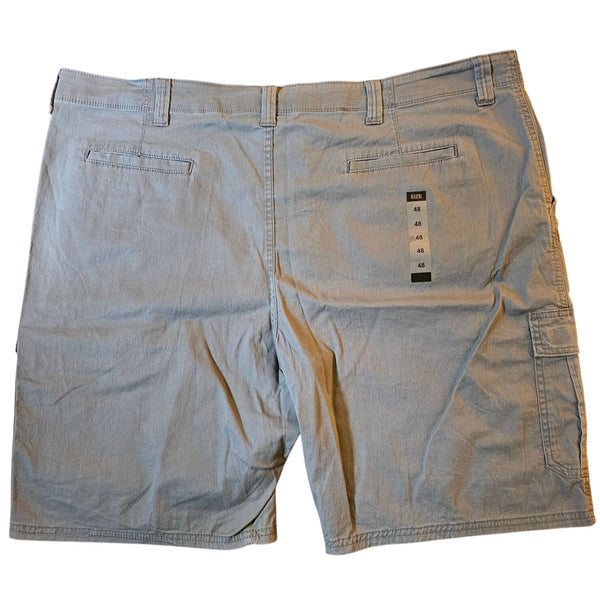 Wrangler Mens Relaxed Fit Gray Cargo Shorts Size 48 Durable & Comfortable