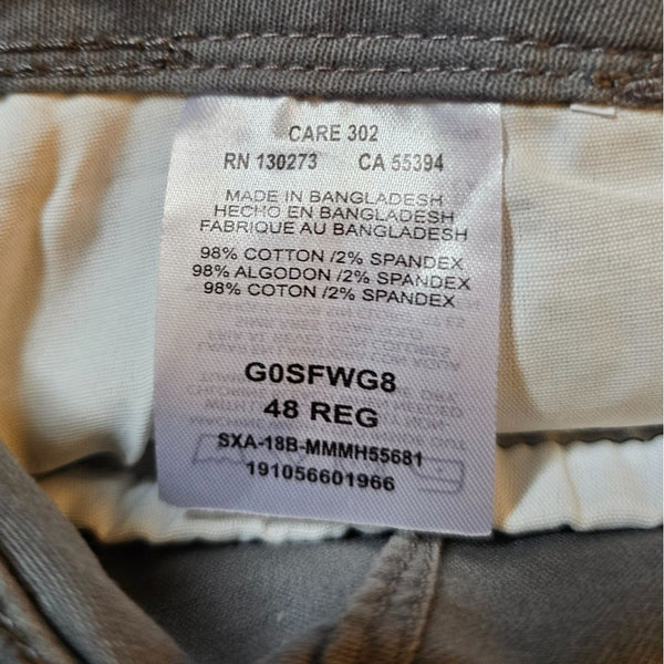 Wrangler Mens Relaxed Fit Gray Cargo Shorts Size 48 Durable & Comfortable