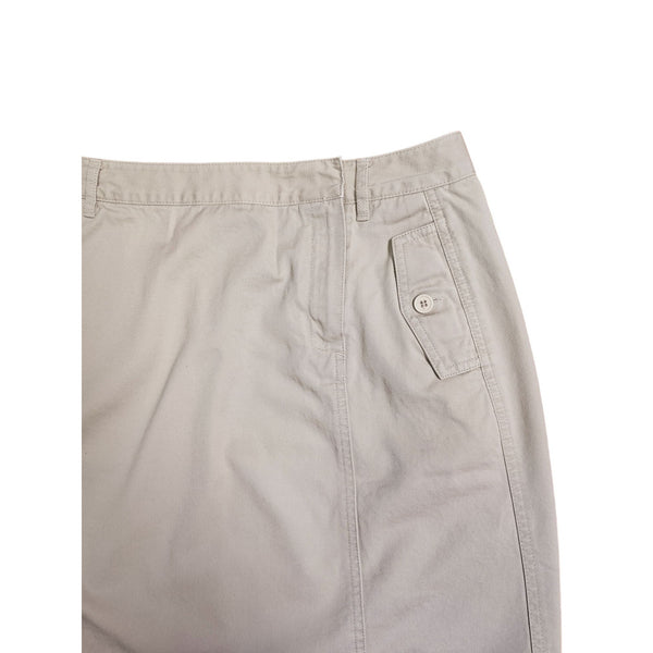 Carolina Blues Size 10 Lightweight Tan 100% Cotton Jean Mini Skirt