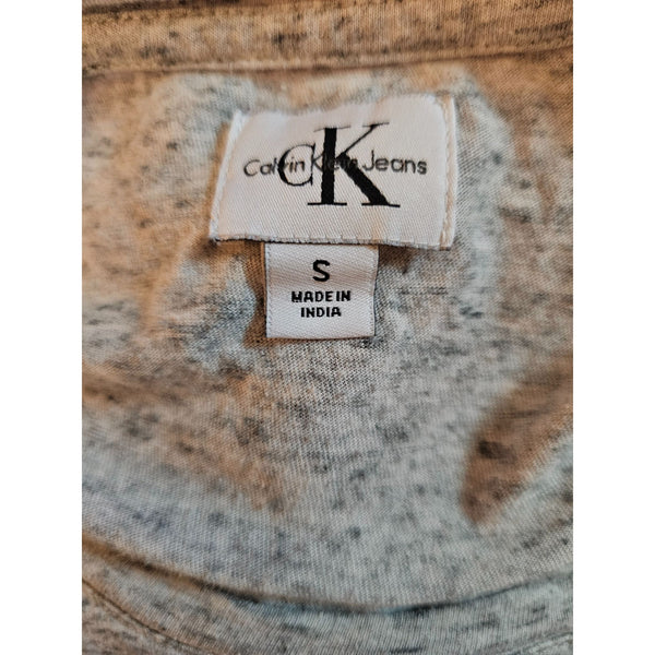 Vintage Calvin Klein Jeans Gray Tee Shirt, Size S