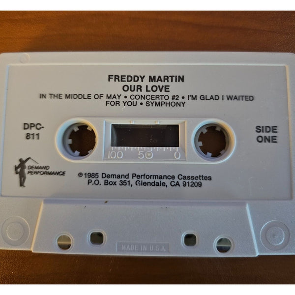 Freddy Martin "Our Love" Cassette Tape 1985 Demand Performance Vintage Music