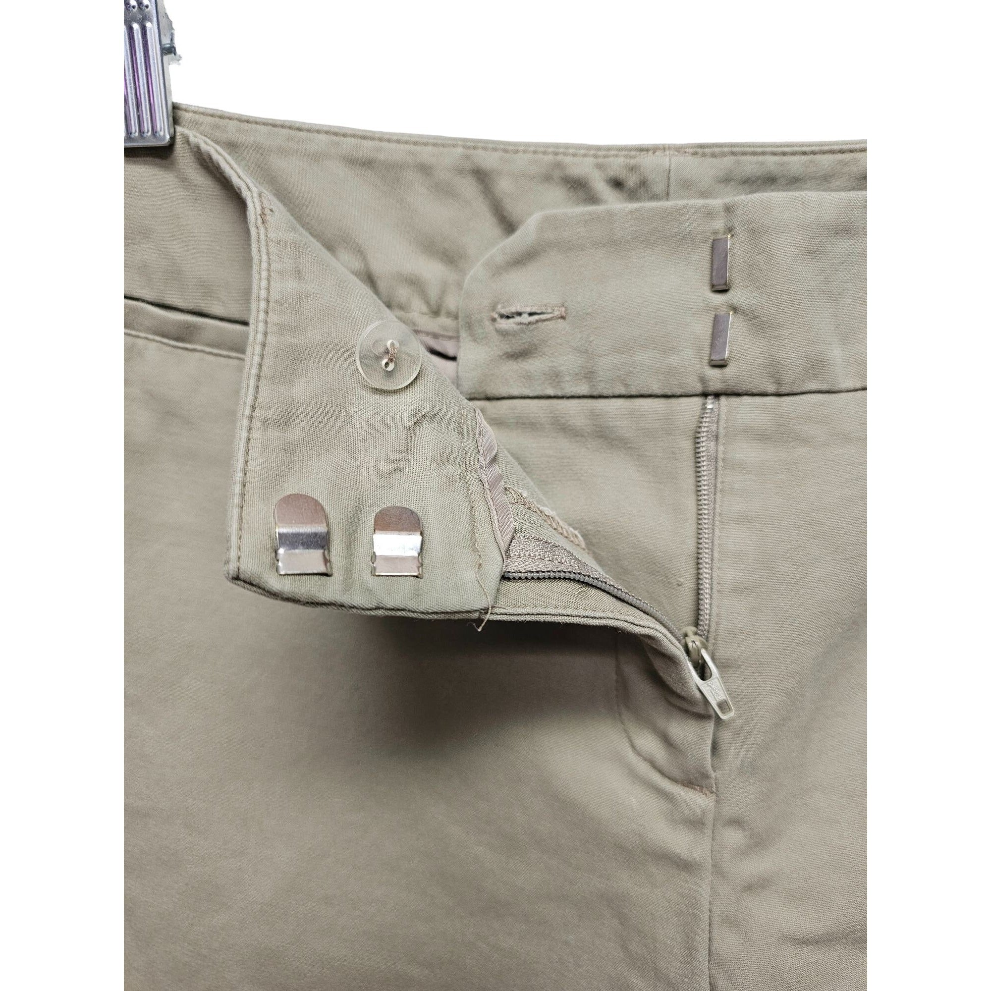 New York & Company Stretch Cropped, Capri Tan Pants, Size 12