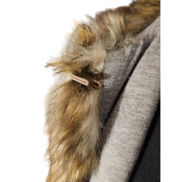 Springfield Faux Fur Mid-Length Open Loose Fit Smooth and Soft Vest, Size M