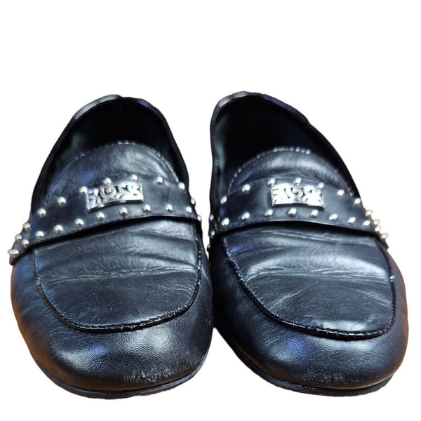 Brighton Black Soft Leather, Casual Dressy Loafers, Size 7