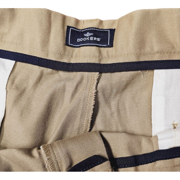 36 x 29 Dockers Pleated Everyday Cotton Light Brown Khaki Chino Dress Pants