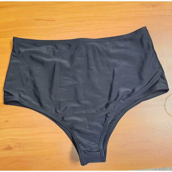 High Waist Ruffled V-Neck Bikini Bathing Suit Set. Size Medium