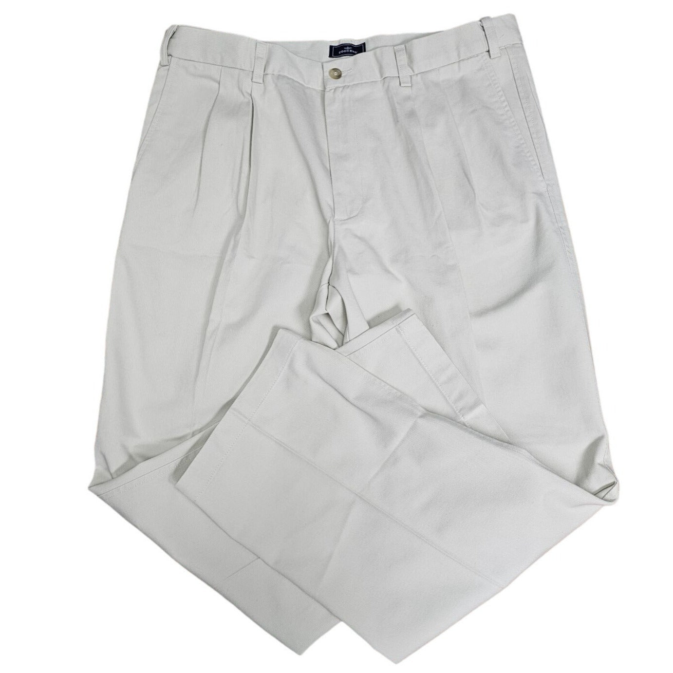36 x 29 Dockers Pleated Everyday Cotton Cream Dress Pants Size 36 x 29