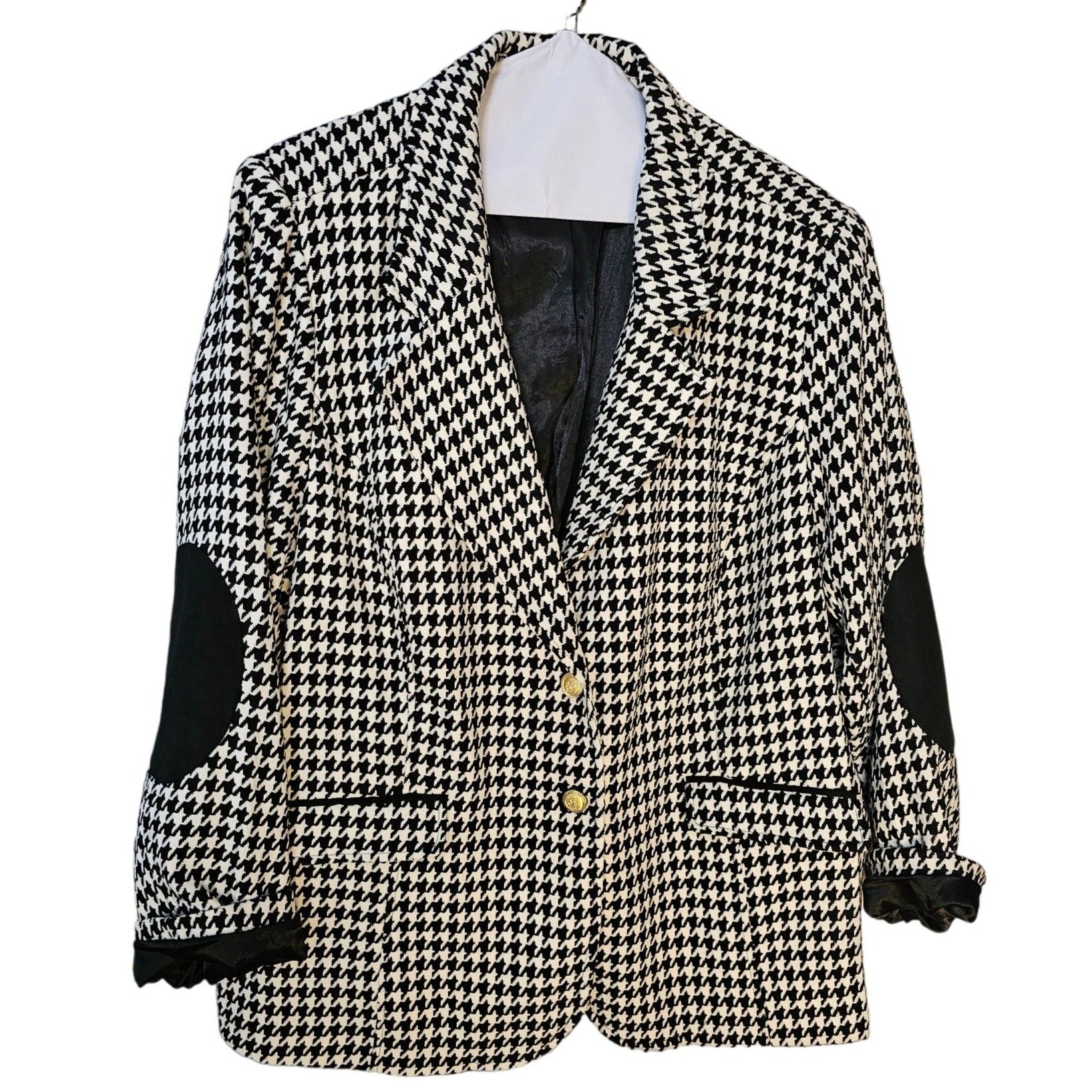 Joan Rivers Houndstooth Business Casual Blazer Sports Coat, Size 28W