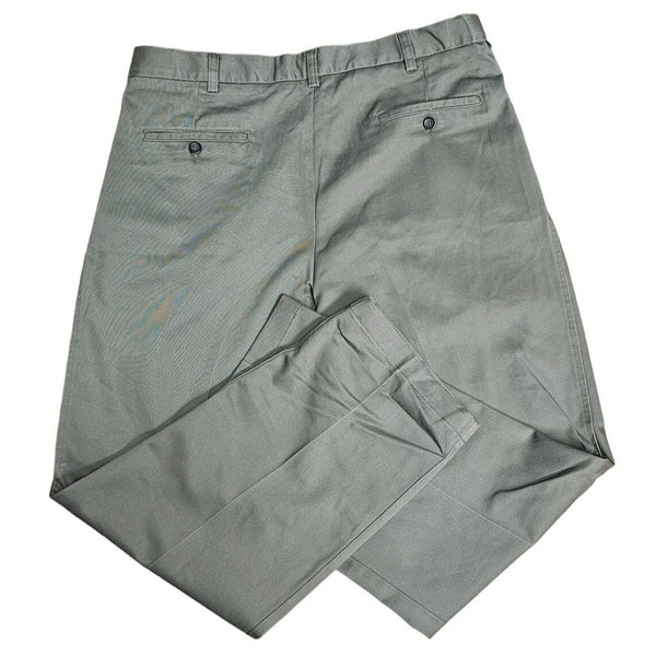 36 x 29 Dockers Pleated Everyday Cotton Khaki Green Dress Pants Size 36 x 29