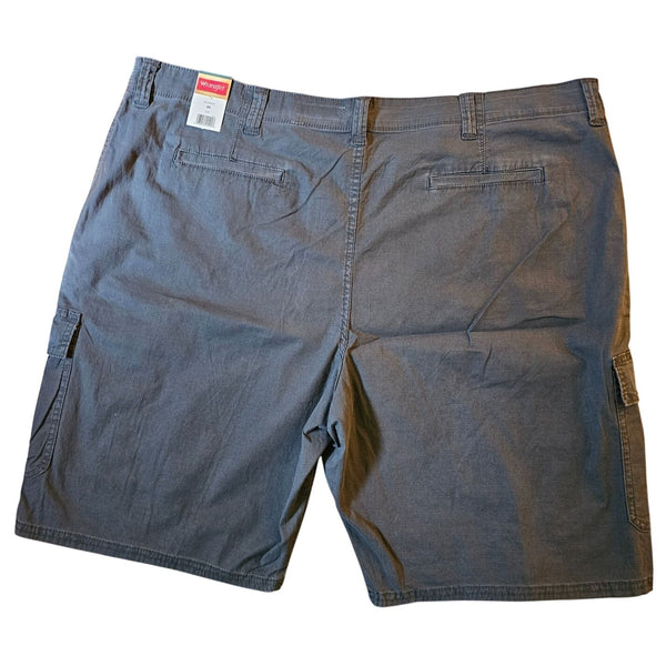 Wrangler Mens Gray Cargo Shorts Relaxed Fit Size 46 Lightweight Cotton