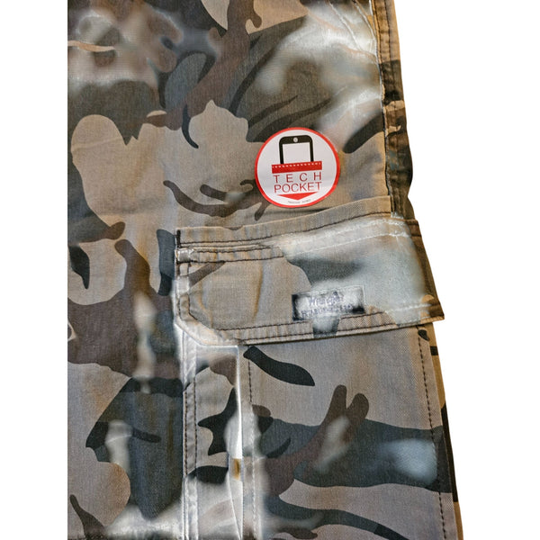 Wrangler Relaxed Fit Mens Camo Cargo Shorts With Tech Pocket Size 46