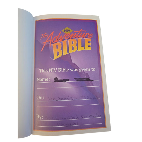 NIV Adventure Bible Hardcover By Zonderkidz New International Version