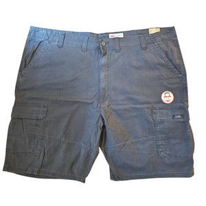 Wrangler Mens Relaxed Fit Charcoal Cargo Shorts With Tech Pocket 48