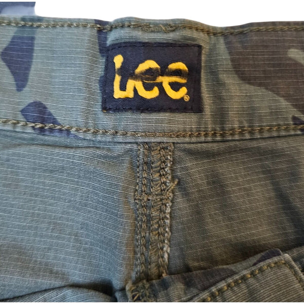 Lee Mens Camouflage Cargo Shorts Size 46 Cotton/Spandex Blend