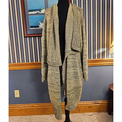 She + Sky Long Knit Cozy Loose Fit Cardigan Sweater. With Pockets. Size L