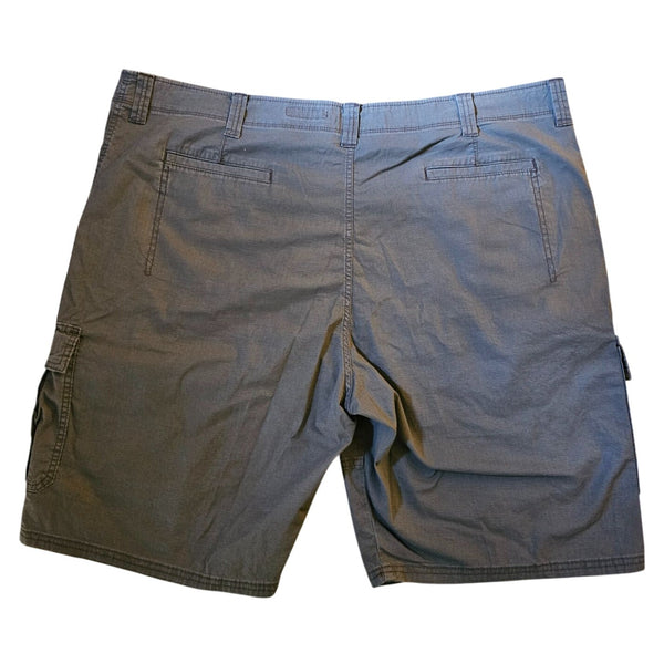 Size 48 Wrangler Mens Relaxed Fit Cargo Shorts Gray With Multiple Pockets