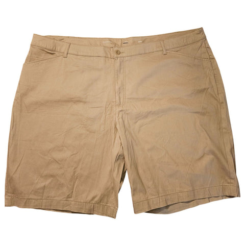 Size 22W Women's Bermuda Tan Shorts 11" Inseam Classic Comfort Casual Wear