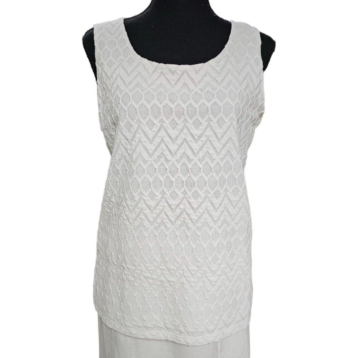 Chico's Anni Texture Tank And Lyocell Flowy, Sharkbite Duster Summer Set, Size 4