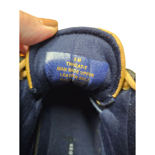 Tommy Hilfiger TWHEAT-T Women's Ankle Blue Tan Lace Up Rain Shoes Boots, Size 6M