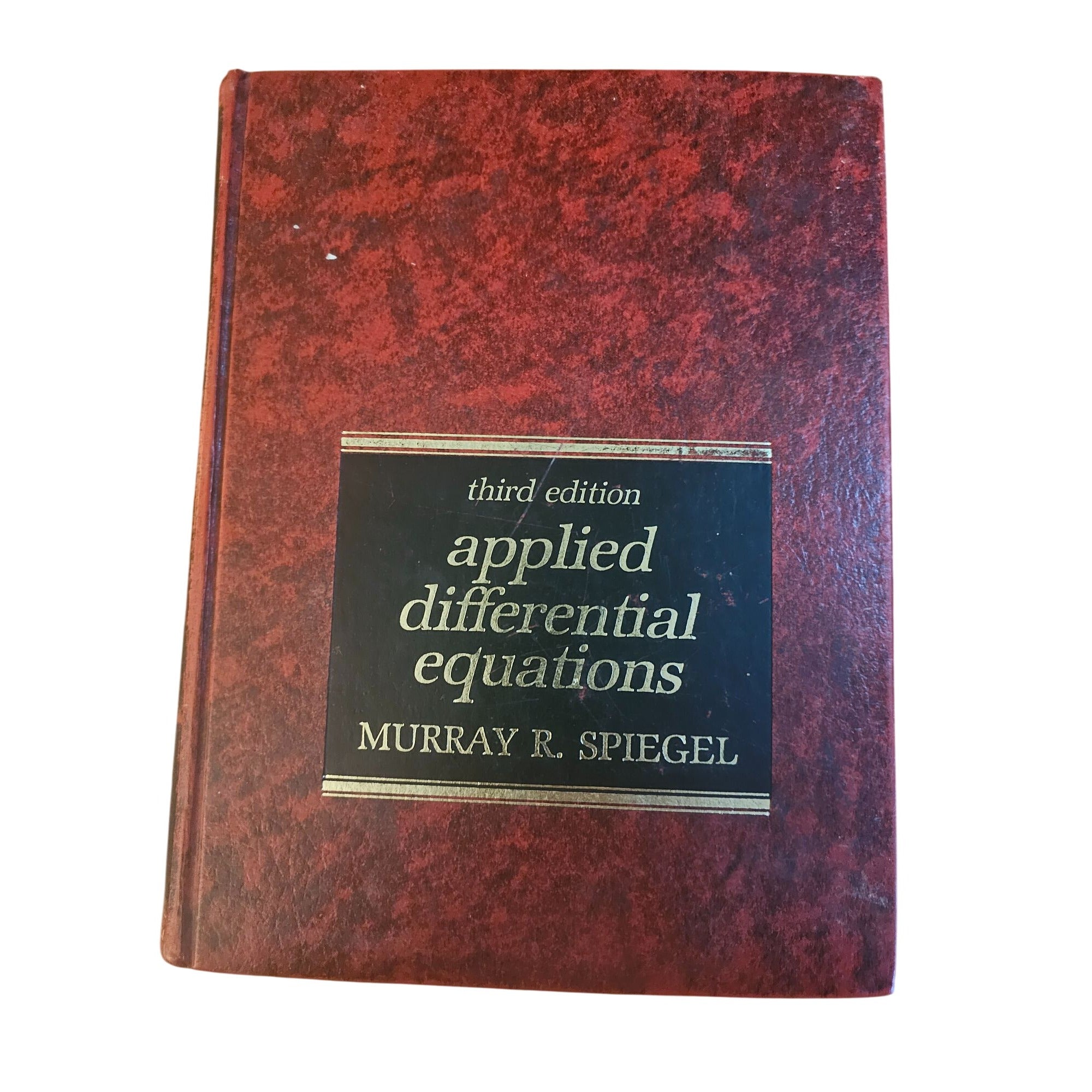 1981 Applied Differential Equations Third Edition By Murray R. Spiegel Hardcover