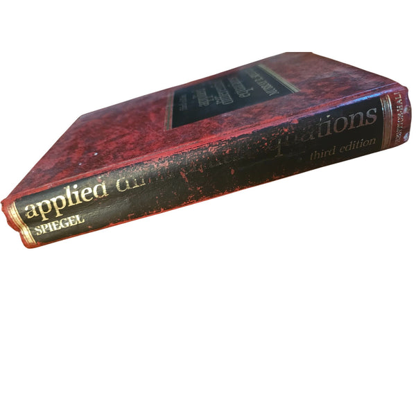 1981 Applied Differential Equations Third Edition By Murray R. Spiegel Hardcover
