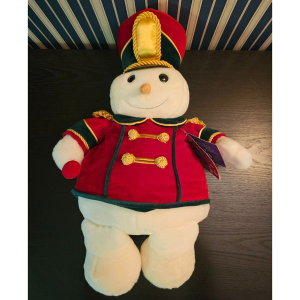 Snowden Musical 20inch Standing, 1999 Parade Leading Toy Soldier Stuffed Snowman