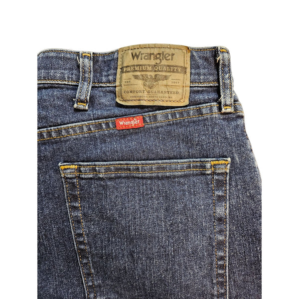 Wrangler Regular Fix Dark Wash Men's Jeans, Size 36x30