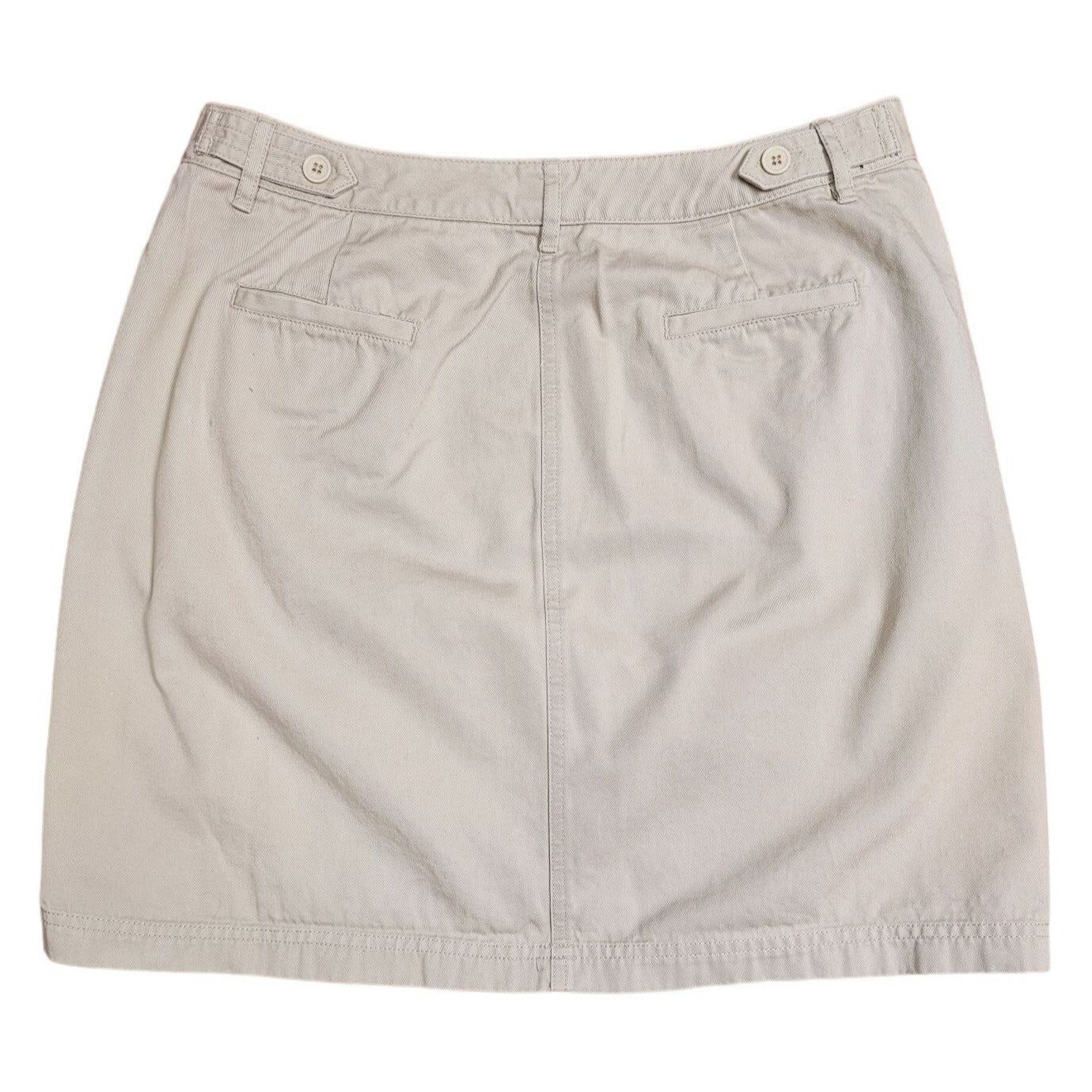 Carolina Blues Size 10 Lightweight Tan 100% Cotton Jean Mini Skirt