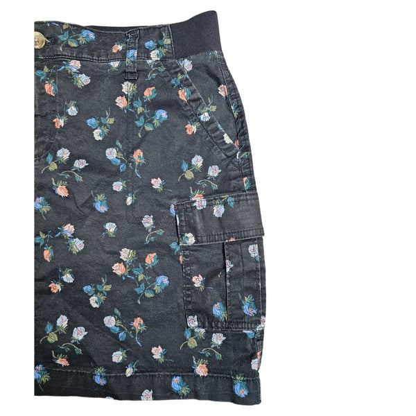 Lee Regular Fit Skort Mid Rise Lightweight Denim Skirt Cargo Pockets Size 10