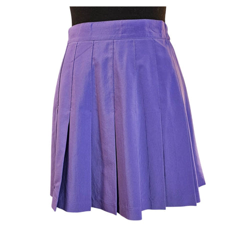 Head Brand, Purple Pleated Tennis Skirt or Golf Skirt Partial Elastic Waist, 4