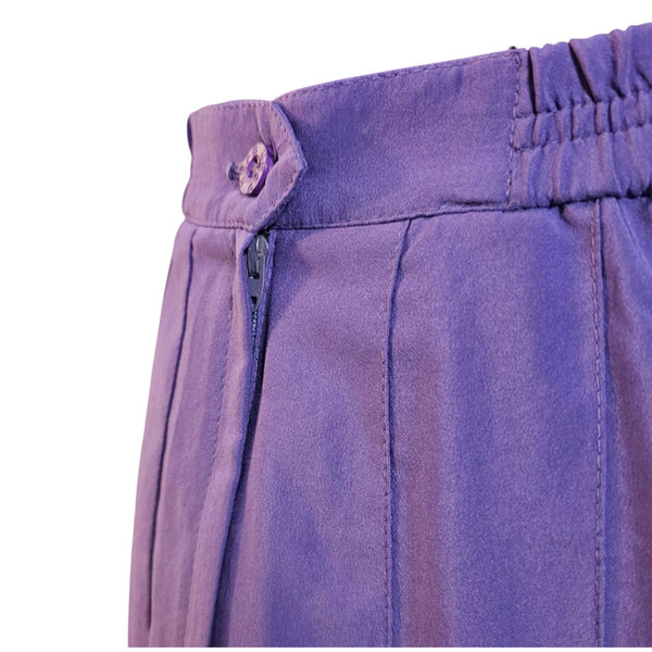 Head Brand, Purple Pleated Tennis Skirt or Golf Skirt Partial Elastic Waist, 4