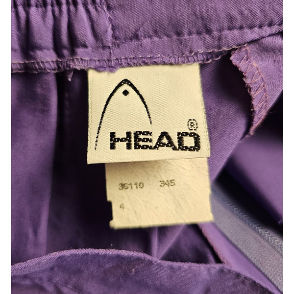 Head Brand, Purple Pleated Tennis Skirt or Golf Skirt Partial Elastic Waist, 4
