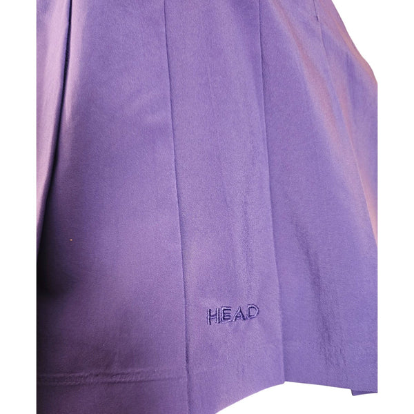 Head Brand, Purple Pleated Tennis Skirt or Golf Skirt Partial Elastic Waist, 4