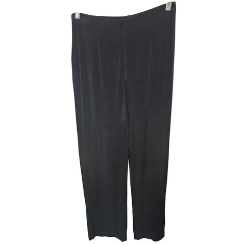 Chicos Travelers Black Elastic Waist Pants Comfy Stretchy Bottoms CHICOs Size 1S