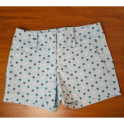 Ann Taylor Womens Baby Blue 4.5" Inseam Summer Shorts Size 00 Cotton Blend