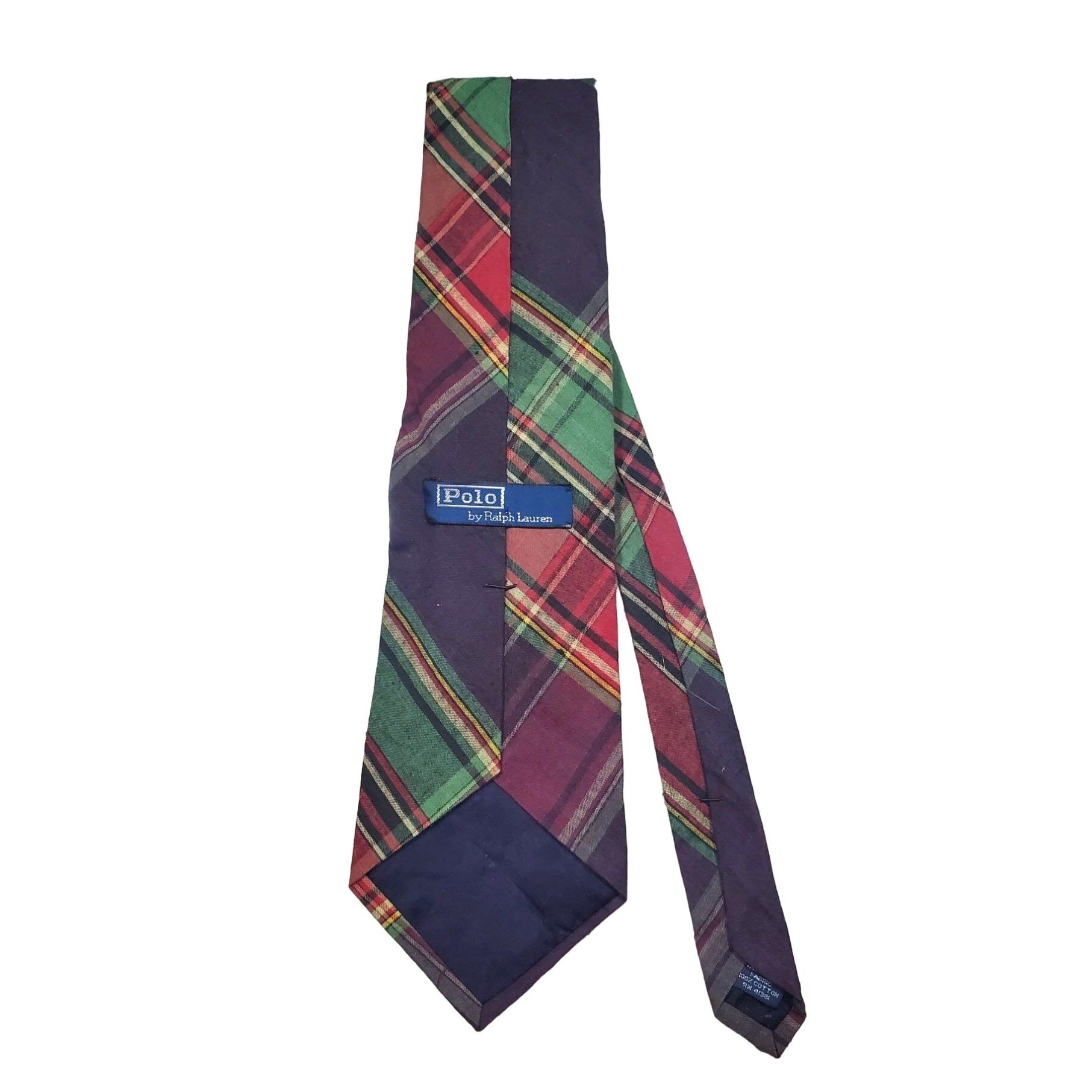 Polo by Ralph Lauren Maroon and Olive Men's Tie, 58 in. Long