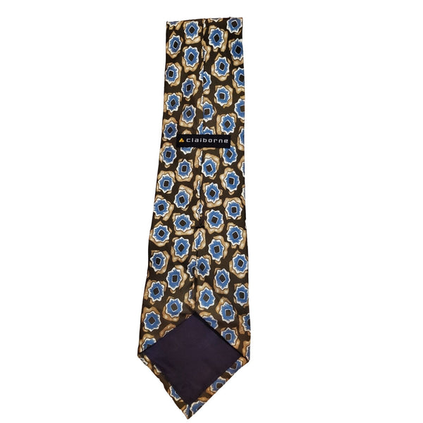 Claiborne Brown and Blue Men's Tie, 57 in. Long